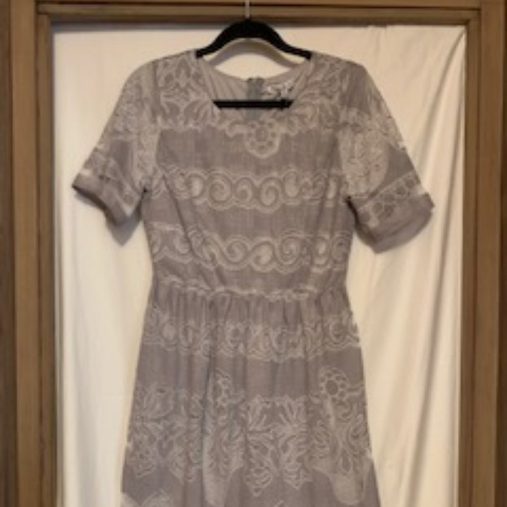Light Grey Lace Dress